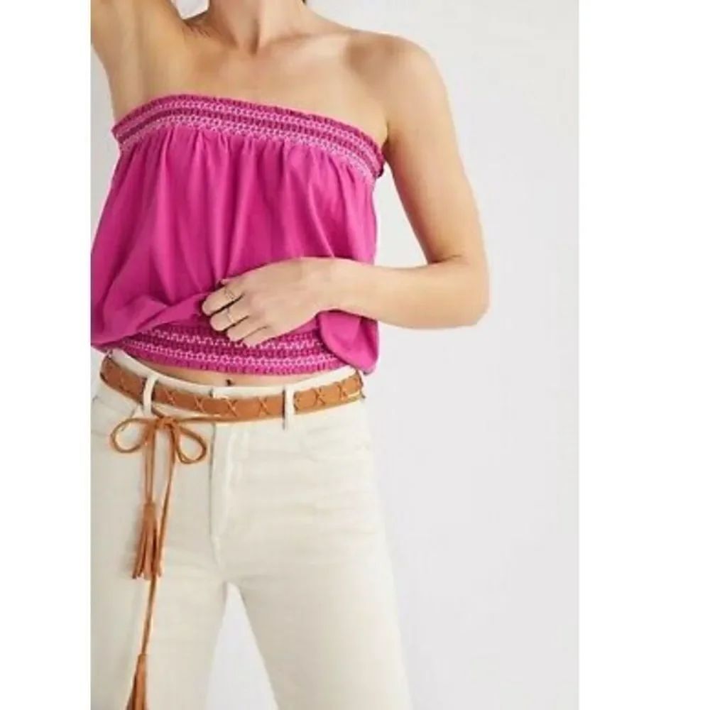 NWT ANTHROPOLOGIE Breezy Tube Top  Pink